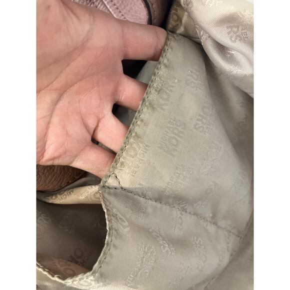 Michael Kors, large mauve leather shoulder bag - Picture 14 of 16